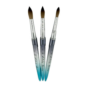 Z Brushes – Kolinsky - Blue Metal Handle