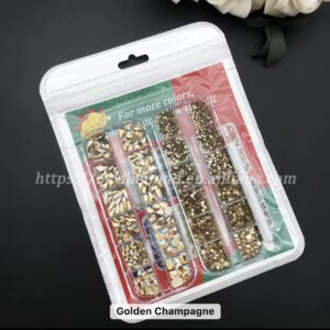 RHINSTONE GOLDEN CHAMPAGNE